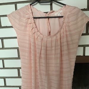 Pale pink sleeveless top- blush